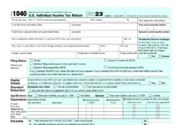 Form 1040 for 2023