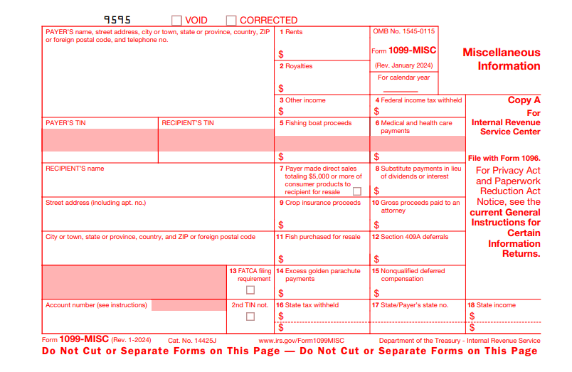 2024 IRS Form 1099-MISC | Fill Out & Save With Our PDF Editor