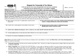 Form 4506-T - Request for Transcript of Tax Return