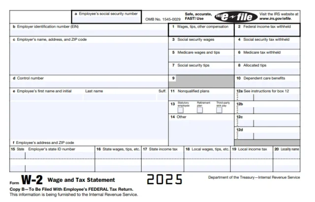 Form W-2 2025