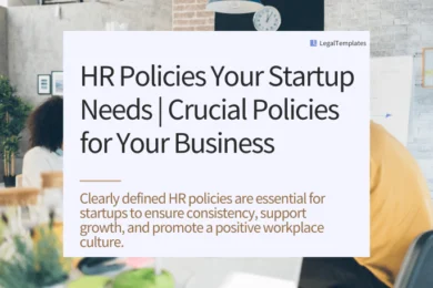 HR Policies Your Startup Needs