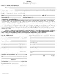 Hawaii Motor Vehicle Buyer Power of Attorney Form CS-L(MVR) 38A