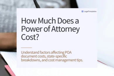 How Much Does a Power of Attorney Cost Image