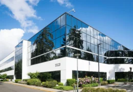 image of a commercial building with windows on a sunny day