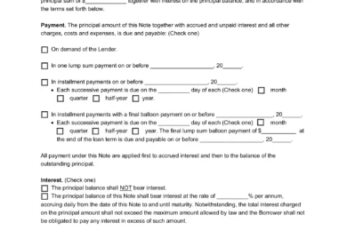 i owe you (iou) template