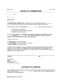 Illinois Lease Termination Letter (7-Day Notice)