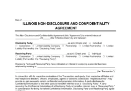 Illinois Non-Disclosure Agreement Template