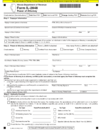 Illinois Tax Power of Attorney Form IL 2848