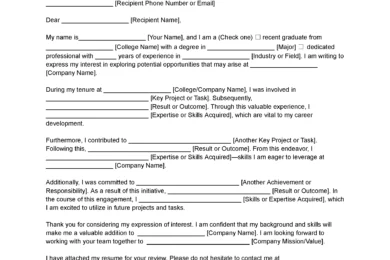 Job Letter of Intent