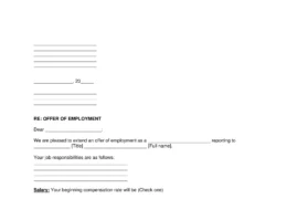 Job Offer Letter template