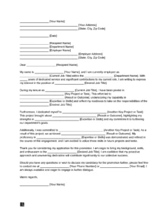 Job Promotion Letter of Intent