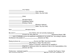 Job Promotion Letter of Intent