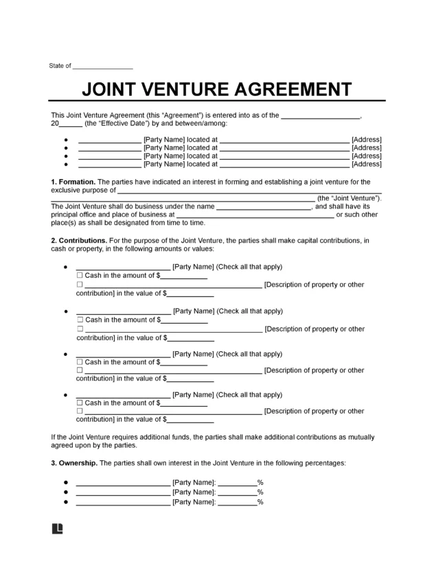 Joint Venture Agreement