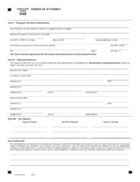 Maryland Tax Power of Attorney Form