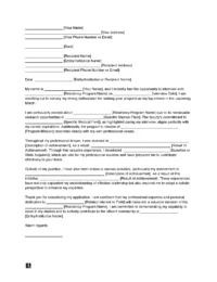 Medical Residency Letter of Intent Template