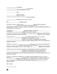 Medical School Letter of Intent Template