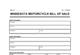 minnesota motorcycle bill of sale