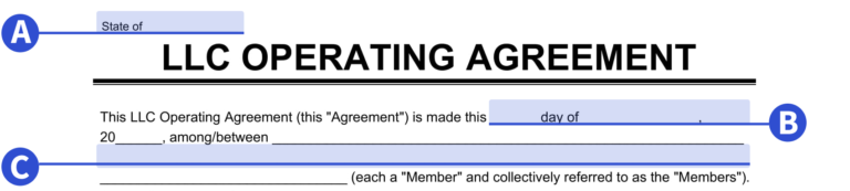 Free LLC Operating Agreement Template | PDF & Word