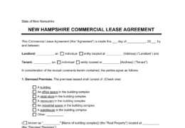 New Hampshire Commercial Lease Agreement