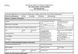 New Mexico Tax Power of Attorney (Form ACD-31102)