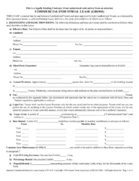 Oklahoma Commercial Lease Agreement Realtor Version (GROSS)