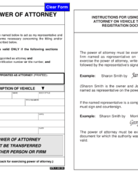 Oregon Motor Vehicle Power of Attorney (Form 735-500)