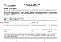 Pennsylvania Tax Power of Attorney (Form REV-677)