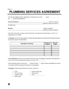 Free Plumbing Contract Template - PDF &amp; Word | Legal Templates