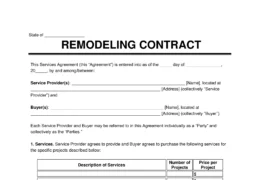 Home Improvement Contract Template