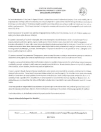 South Carolina Residential Property Condition Disclosure Statement Form