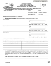 South Carolina Tax Power of Attorney Form SC-2848