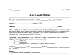 Standard Residential Lease Agreement Template