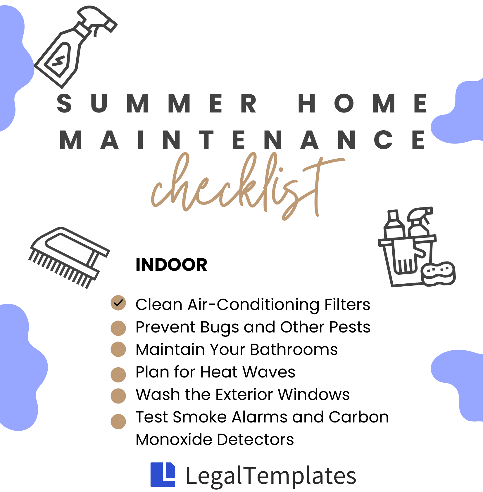 summer home maintenance checklist