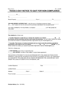 Free Texas Eviction Notice Forms | PDF &amp; Word Downloads