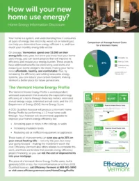 Vermont Home Energy Information Disclosure Form