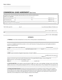 Washington Realtor Commercial Lease Agreement Form