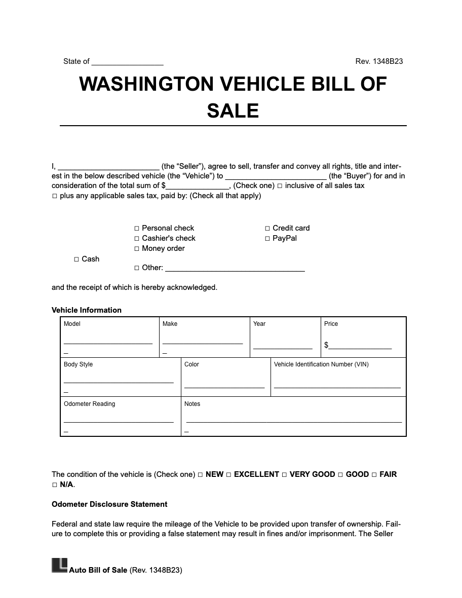 How To Calculate Sales Tax On A Car In Washington State