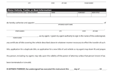 West Virginia Motor Vehicle Power of Attorney Form DMV-9-TR