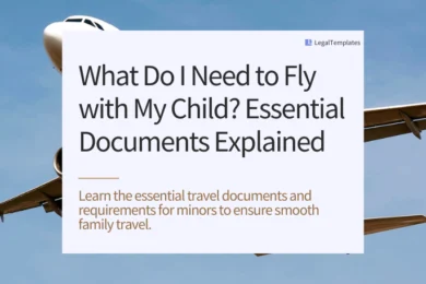 What Do I Need to Fly with My Child