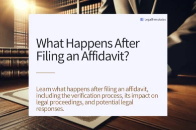 What Happens After Filing an Affidavit