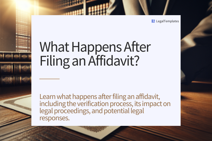 What Happens After Filing an Affidavit? | Legal Templates