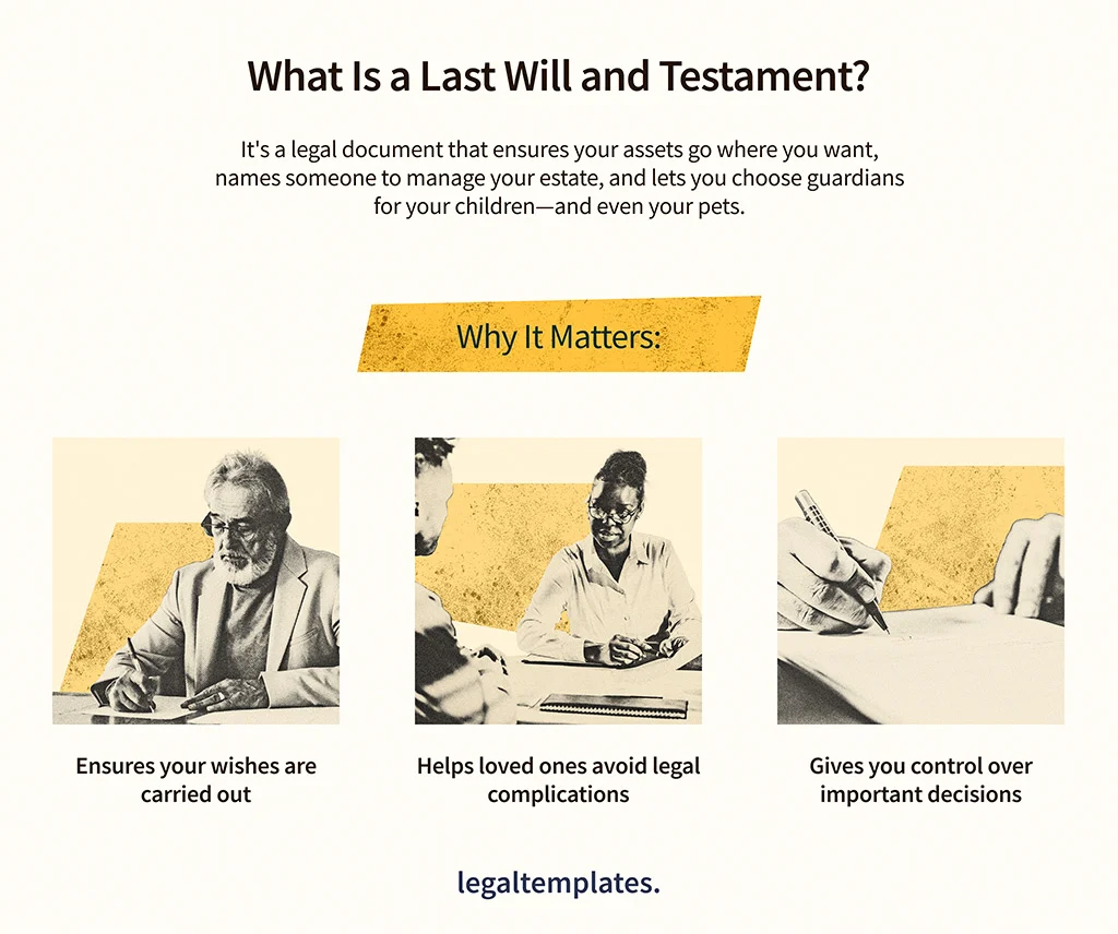 what is a last will and testament infographic