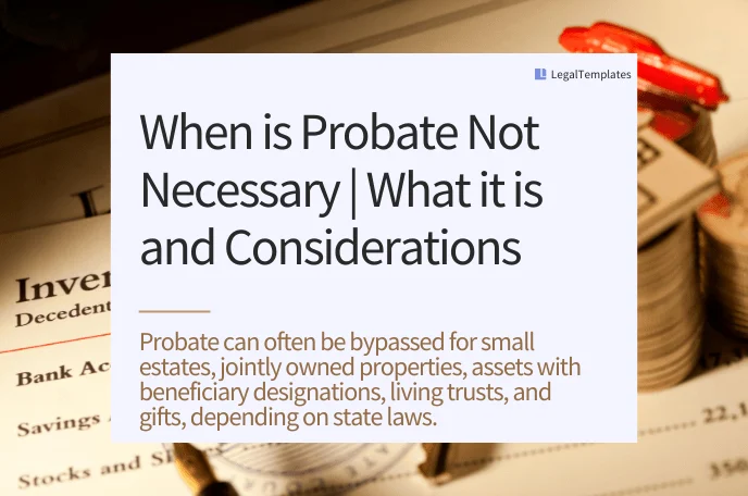 When is Probate Not Necessary