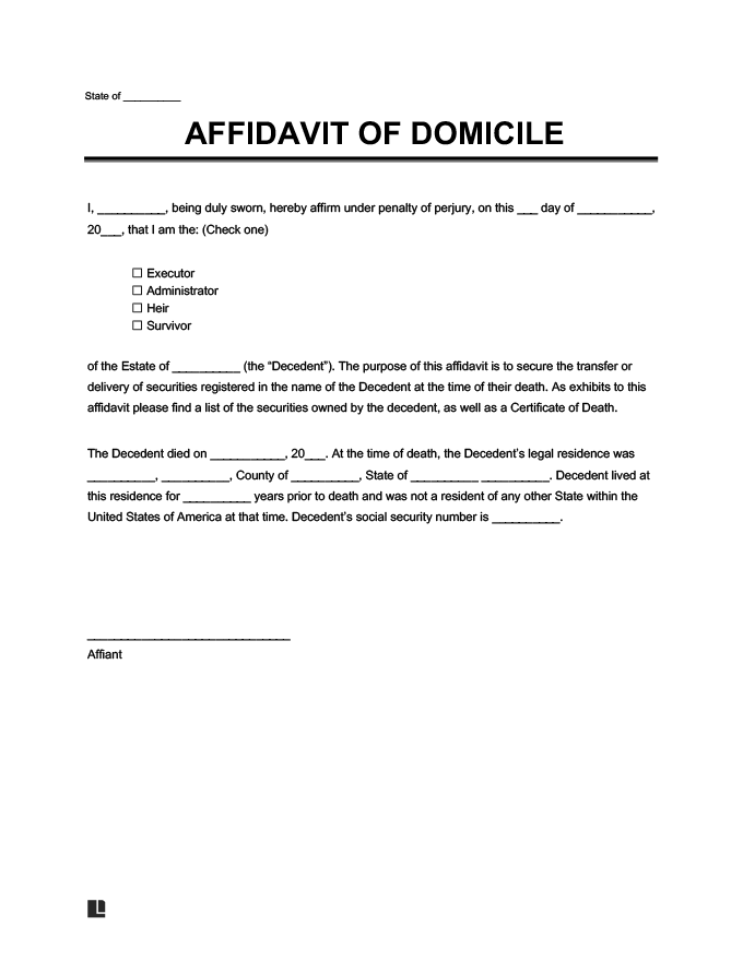 free-affidavit-of-domicile-form-pdf-word