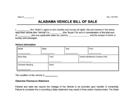 alabama vehicle bill of sale