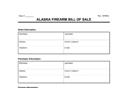 alaska firearm bill of sale