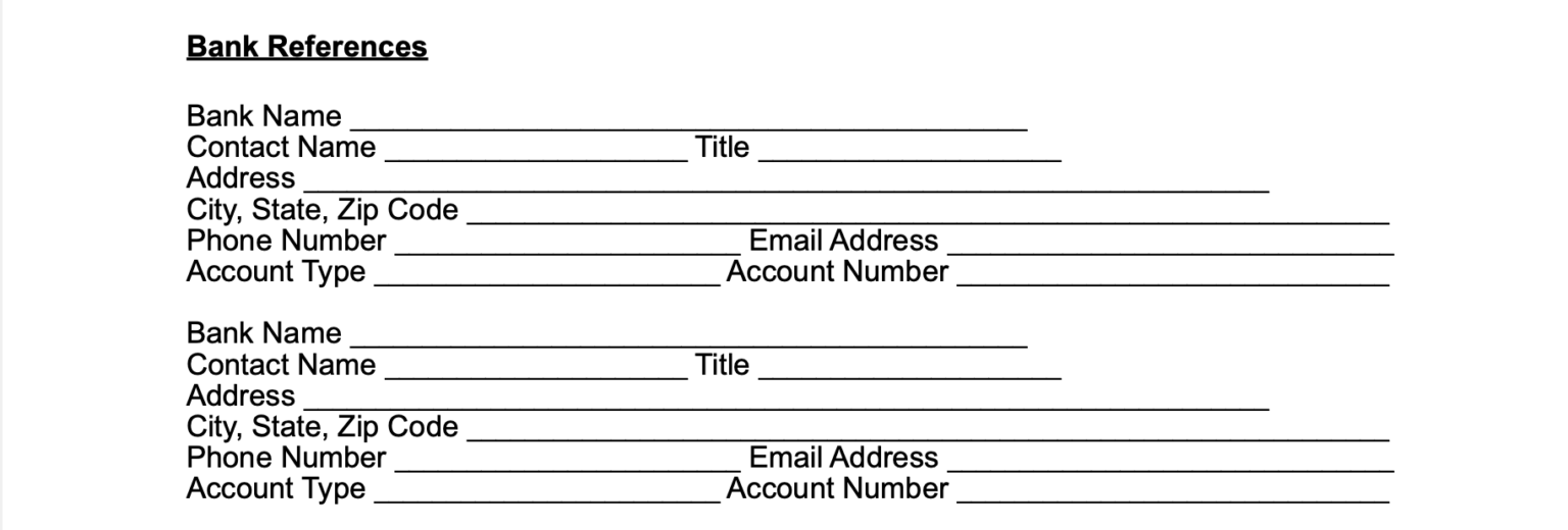 Free Commercial Lease Application Form PDF & Word