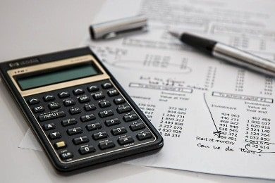 Calculator and a tax document