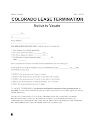 colorado lease termination