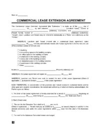 Commercial Lease Extension Addendum